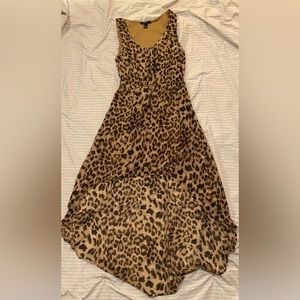 Forever 21 cheetah print high low dress